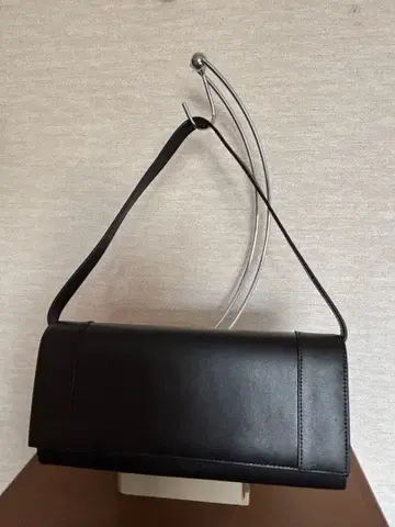 블랙 포멀 백 천연 가죽 숄더백 블랙