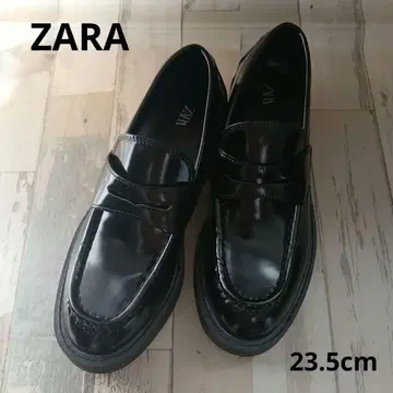 ZARA 블랙 로퍼 힐 약 4cm