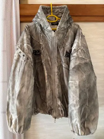 PERSONSOUL HANDBRUSHEDDIRTYCOTTON JACKET