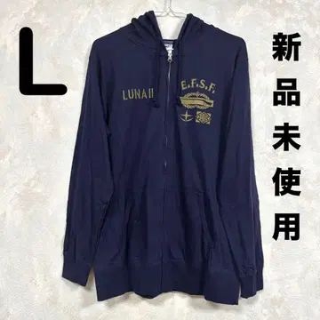 [ 레어 택 포함 ] COSPA 기동전사 건담 긴팔 후드티 네이비 L