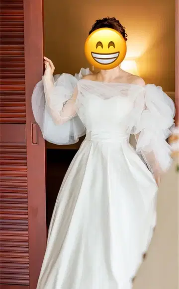웨딩 튤 볼레로