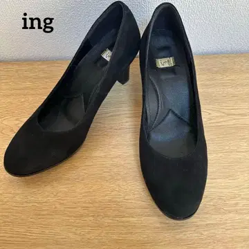 ing 블랙 펌프스 스웨이드 포멀