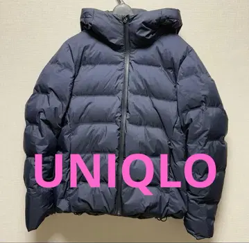 [ 새상품급 ] UNIQLO 유니클로 네이비 심리스 다운 후드티 S
