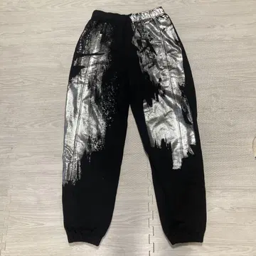 ZARA 라메 프린트 스웨트 팬츠 M