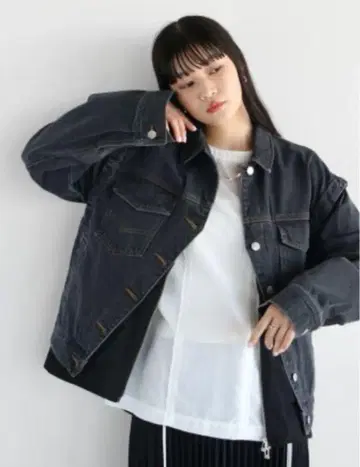 RADIATE 라디에이트 MA-1풍 블랙 데님 자켓