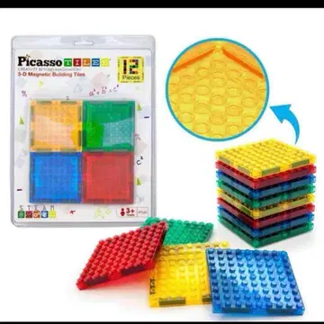 Picasso Tiles 3-D Magnetic 피카소 타일 12피스