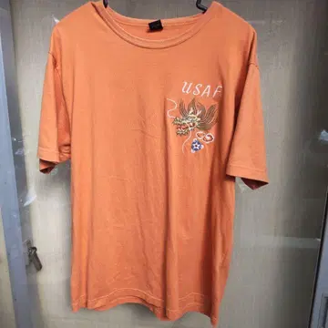 Avirex USAFA T셔츠 XL 오렌지