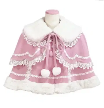 [ 30일까지 판매 ] Angelic Pretty 밀피유 케이프 핑크
