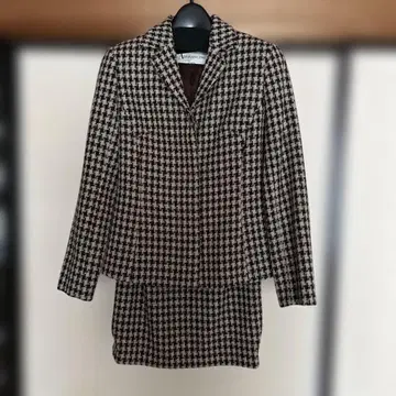 ARTISAN CINO 하운드 투스 자켓과 스커트 세트