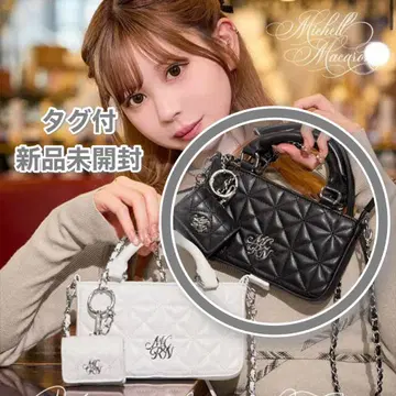 미셸 마카롱 퀼팅 스마트폰 숄더 백 AirPods 케이스