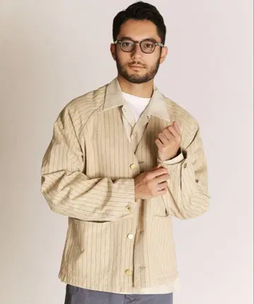 schott 스트라이프 엔지니어 자켓