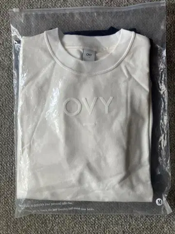 OVY 2팩 롱티 화이트 1장 블랙 1장 M 사이즈