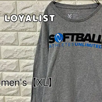 [LOYALIST] 긴팔 T셔츠 롱티 [남성용 XL] 그레이 D25