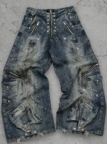 RICH 벌룬 데님 팬츠