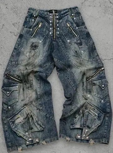 RICH 벌룬 데님 팬츠