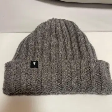 스노우피크 울 니트 모자 그레이