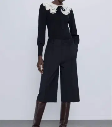 ZARA 자라 대비 리브 디자인 스웨터