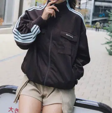 HTH 트랙 자켓 브라운