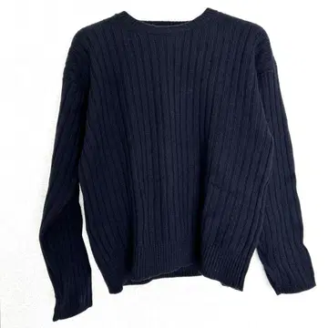 리브 스웨터 네이비 Calvin Klein Jeans 모 100% M