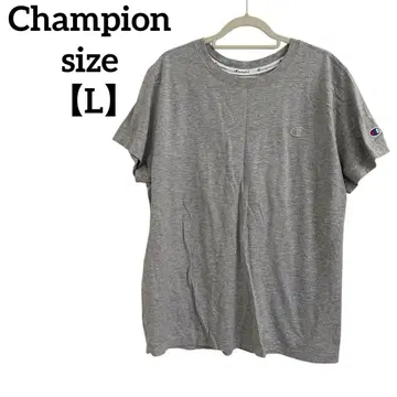Champion 그레이 [ L ] T셔츠 반팔