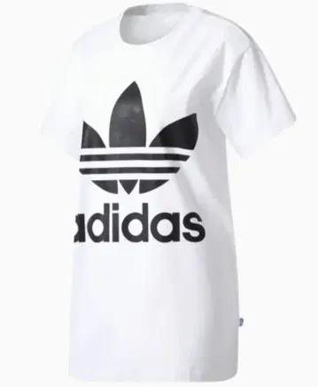 adidas 오리지널스 로고 프린트 반팔 T셔츠 화이트