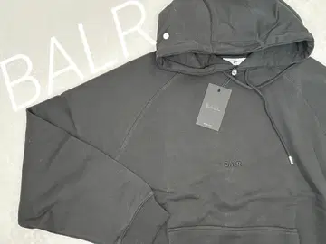 [ BALR. ] 보라 트레이닝 후드티 블랙