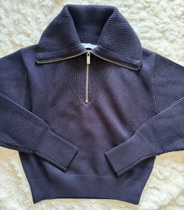 ZARA 하프 지퍼 니트 M