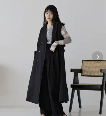 hellam 헤람 케이프 트렌치 베스트 블랙 아우터 겉옷