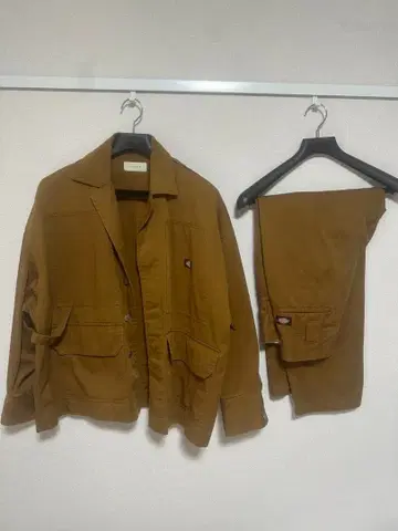 jieda x Dickies 콜라보 커버올 셋업