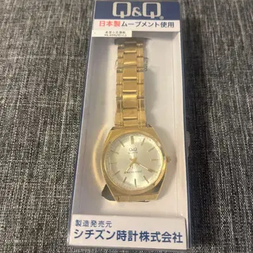 Q&Q 골드 손목시계 일본제 무브먼트 새상품