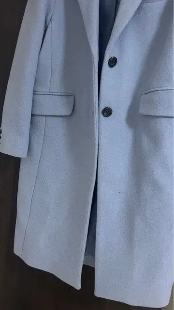라이트 블루 체스터 코트 L 사이즈