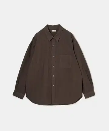 Steven Alan 가먼트 다이 포플린 셔츠 DK.BROWN S