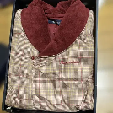 Aquascutum 체크 무늬 플리스 자켓