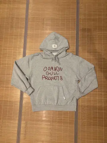 COMMON GULL PRODUCTS 그레이 후드티