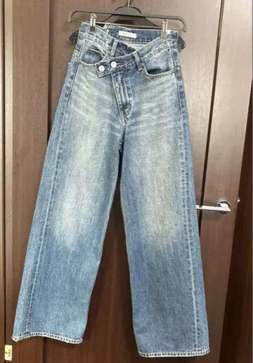 moussy CROSS WAIST WIDE STRAIGHT 사이즈 0