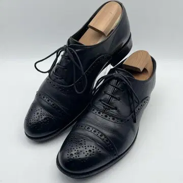 잉그 브로그 가죽 레이스업 슈즈 블랙 23.5cm
