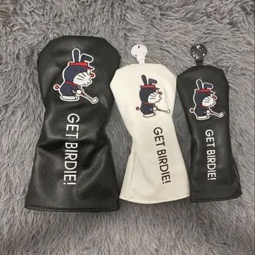 새상품 3세트 도라에몽 골프클럽 헤드커버 1+3W+UT 블랙+화이트