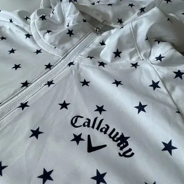 캘러웨이 별 패턴 바람막이 후드 부착 M 사이즈