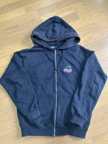XLARGE 블랙 집업 후드티