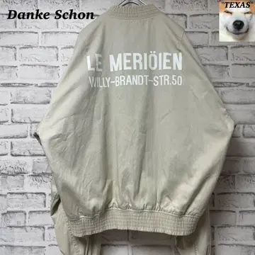 Danke Schon (단케 쇤) 백 프린트 블루종 MA-1 스타일