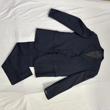 KENT & CURWEN 다크 그레이 스트라이프 비즈니스 정장 44