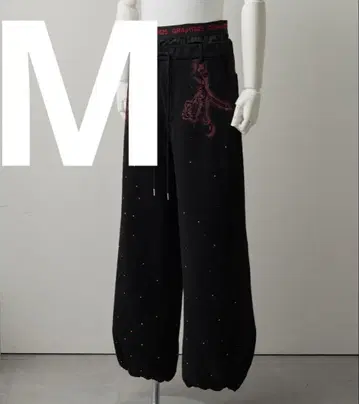 GRANCY 큐빅 디자인 레이어드 맨투맨 팬츠 M