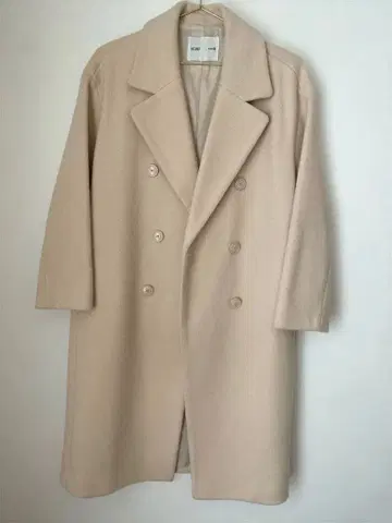 [새상품급] MIXXO 미크소 롱 코트 화이트 베이지 겨울 코트 고급