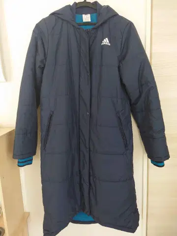 adidas 네이비 롱 코트 M