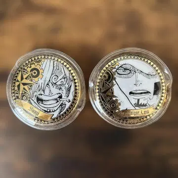 [새상품급] ONE PIECE 원피스 황금 캔뱃지 메탈 배지 로우 상디