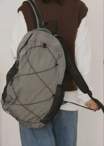 [ A4 사이즈 수납 가능 ] 드로우 스트링 나일론 백팩