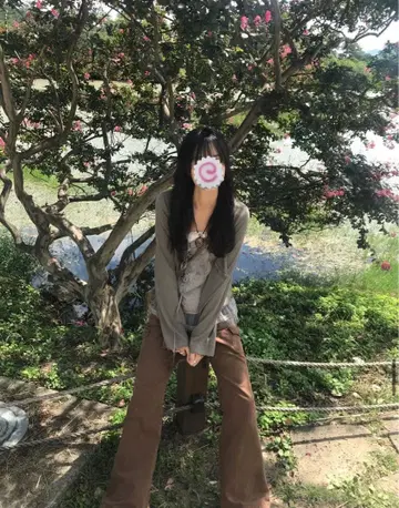 레이스 빈티지 가디건 카키 nugu seezul 가디건