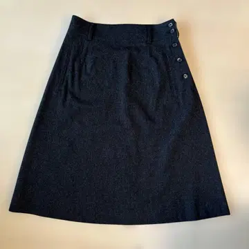 마가렛호웰 울 스커트 짙은 차콜 그레이