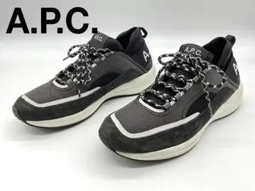 27cm [ 새상품급 ] A.P.C. 레이스업 로고 스니커즈