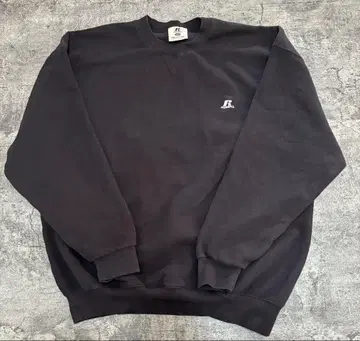 RUSSELL PRO COTTON 블랙 맨투맨